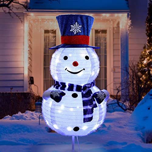 42 Inch Lighted Snowman