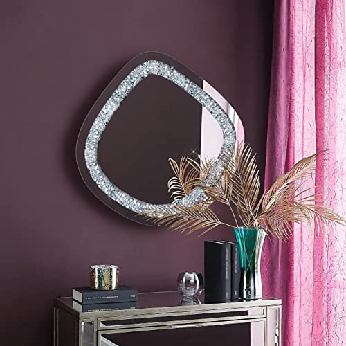 20.5" x 20" Crushed Diamond Mirror