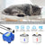 Cat Fountain w/ Smart Pump & LED Indicator for Water Shortage Alert  Stainless Steel, 81oz/2.4L