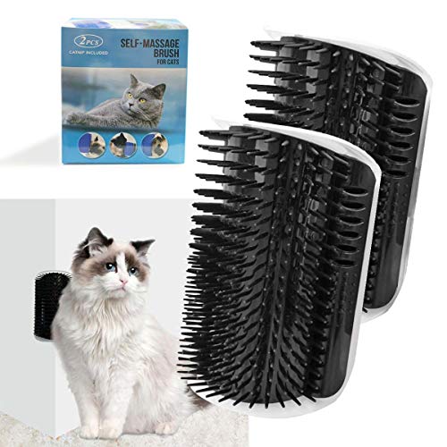 2 Pack Softer Cat Corner Self Groomer with Catnip