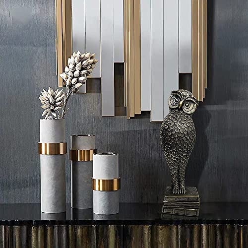 13.5" Bronze  Owl Statue Home Decoration Accent