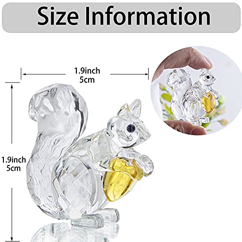 Crystal Squirrel Collectible Figurine