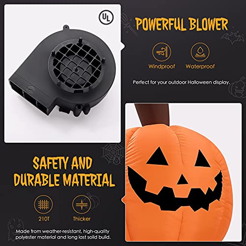 6FT Halloween Inflatable Pumpkin w/ LED Decoration