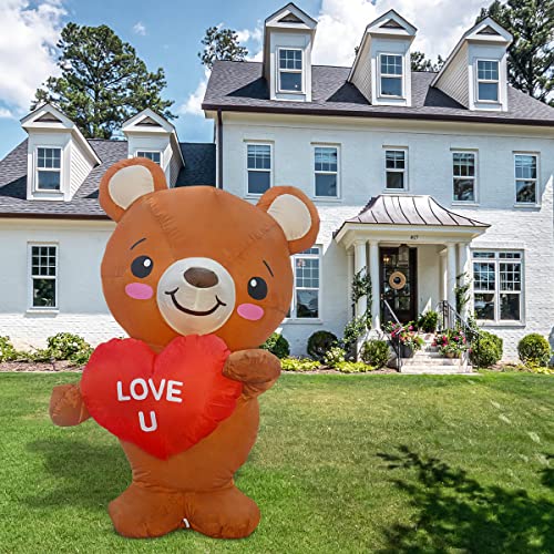 Valentine's Day Inflatable 4FT Love U Bear w/ Built-in LEDs