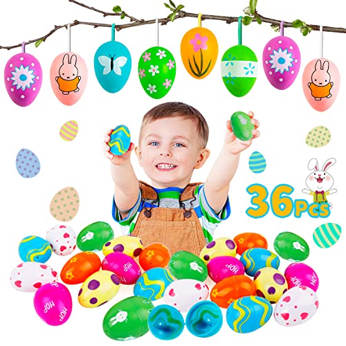 36 Pcs Colorful Easter Eggs Decorations