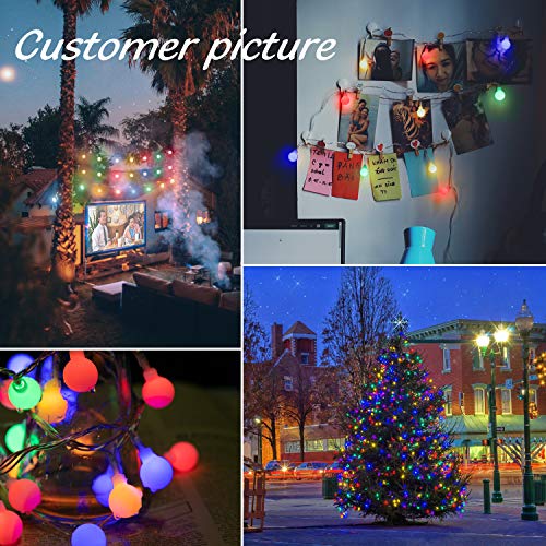 33 Feet 100 Led Mini Globe String Lights, Plug in, 8 Modes w/ Remote