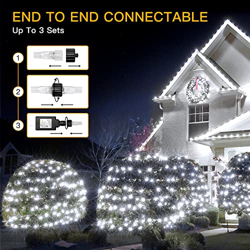 9.8x6.6ft 200 LED Christmas Net Lights