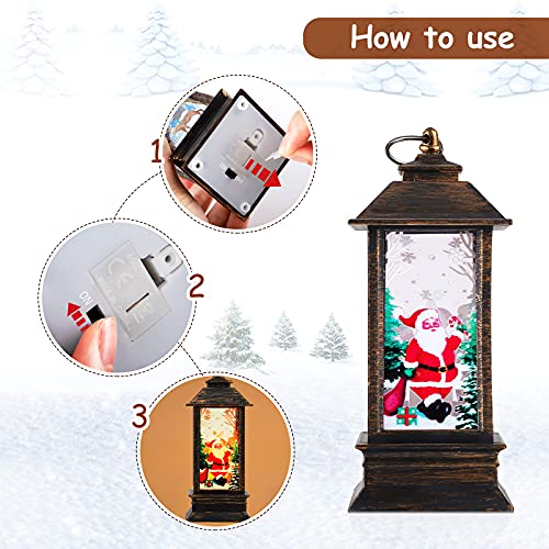 8 Pieces Mini Christmas Lanterns Decoration