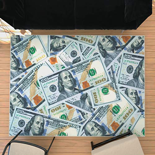 $100 Dollar Bill Area Rug-Multicolor