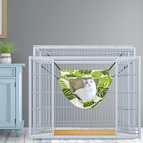 Cage Hammock Soft Pet Bed for Kitten Ferret Puppy Rabbit or Small Pet, Double Layer