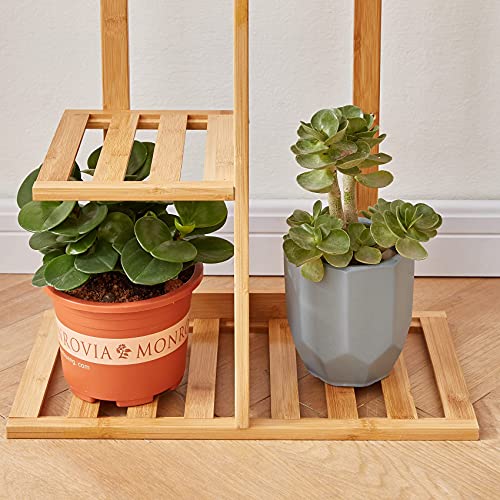Bamboo 6 Tier 7 Potted Plant Stands