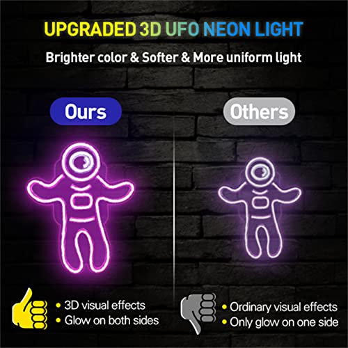 Astronaut Neon Light USB Powered w/ ON/Off Switch - Pink