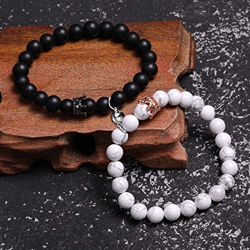 4Pcs Magnetic Couples Beads Bracelet & Necklace