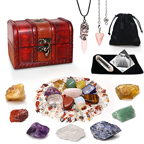 23PCS Natural Crystals and Healing Stones Set