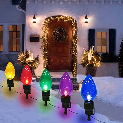 Large Multicolored Christmas Bulbs Light Decoration