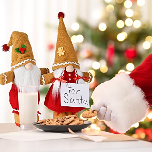 2 Sets Gingerbread Christmas Gnomes Plush Decoration