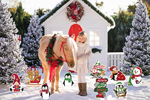 9Pcs Christmas Yard Decorations