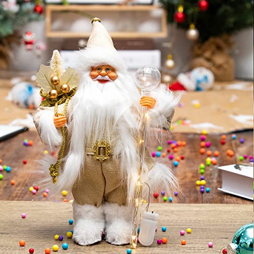 13.8inch Santa Claus Figurines for Christmas Decoration