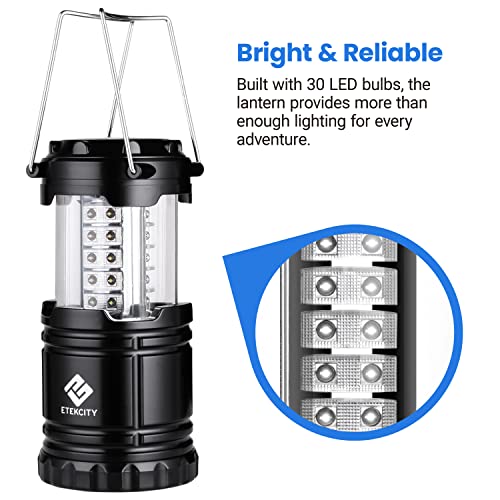 Camping Lantern Battery Powered Led Lights w/ AA Batteries