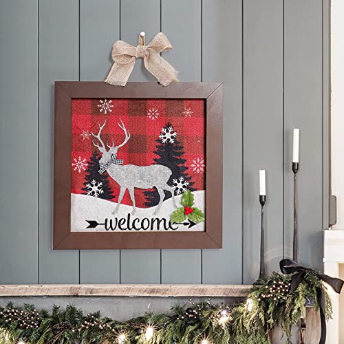 Christmas Hanging Sign with Led Lights Decoration