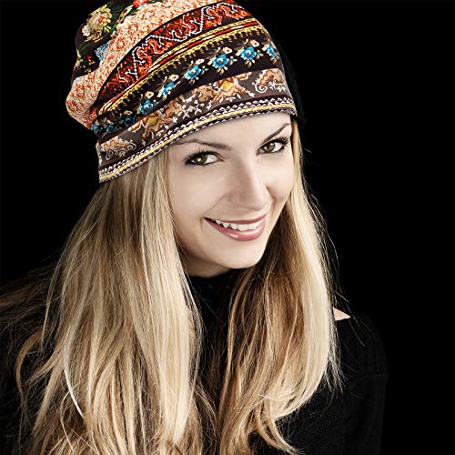 4 PCS Women Baggy Slouchy Beanie Chemo Hat Cap