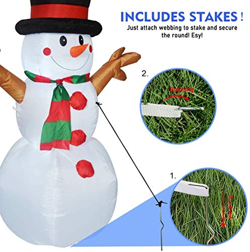 5 Ft Inflatable Snowman Christmas Outdoor Decoration