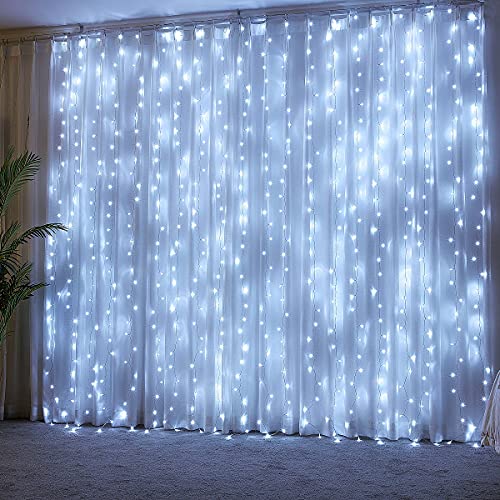 Curtain Lights for Decorations, 10 Ft Connectable String Lights with 8 Twinkle Modes Led Fairy Lights