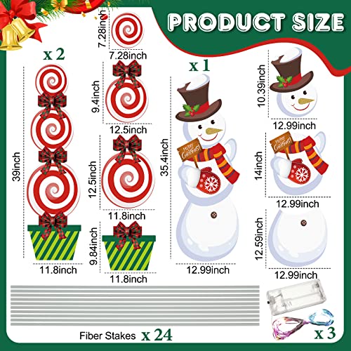 11 Pcs Christmas Yard Sign Decoration