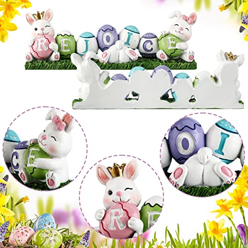 Colorful Easter Eggs Bunny Decoration