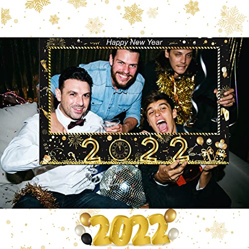 2022 New Year Photo Booth Frame Party Supplies Decoration