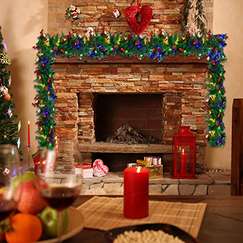 9ft Christmas Decorations Garland with 50 Lights