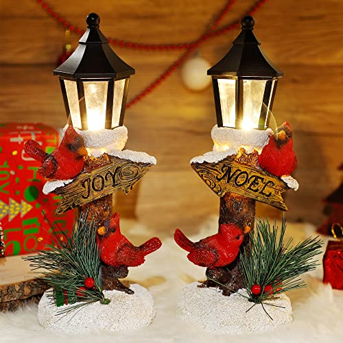 2 Pack Christmas Lighted Table Decoration