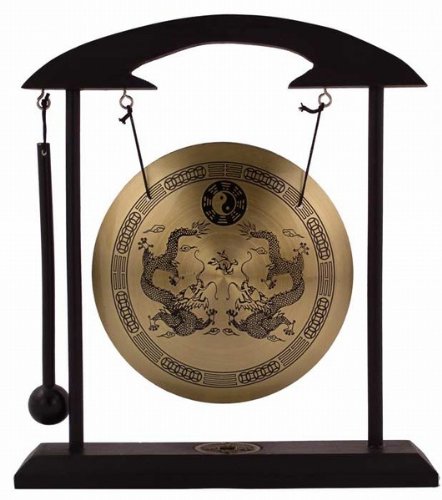 Zen Art Brass Feng Shui Desktop Gong by Asian Home