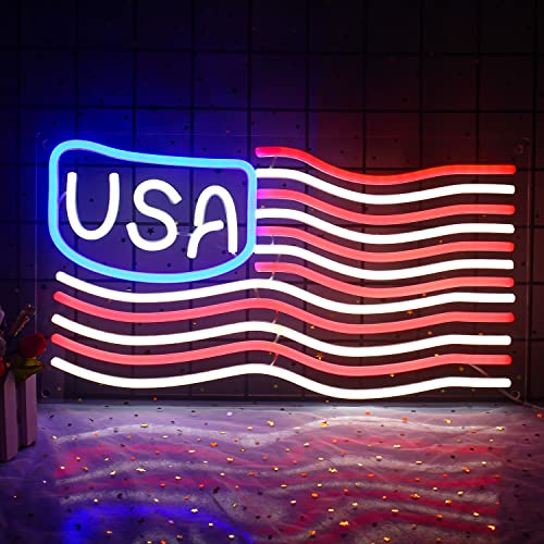 American Flag Neon Sign