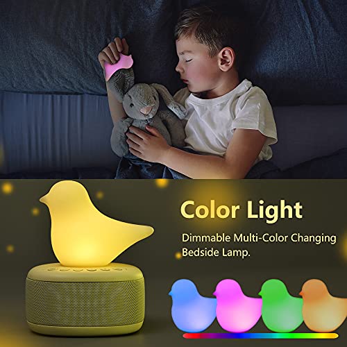 Cute Bluetooth Bird Bedside Lamp w/ Wireless Speaker & Microphone
