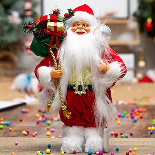 13.8inch Santa Claus Figurines for Christmas Decoration