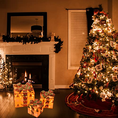 Set of 3 Christmas Lighted Gift Boxes