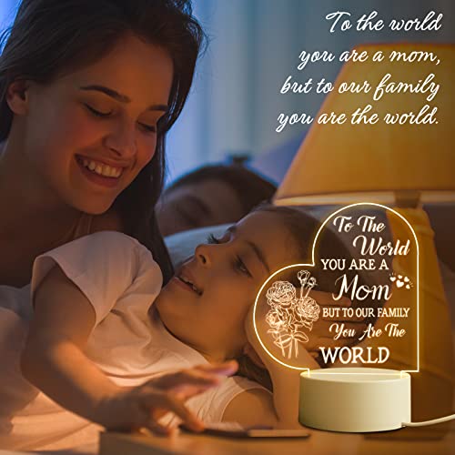 Acrylic USB Low Power Engraved Night Light- Mothers' Day Gifts for Mom & Nana