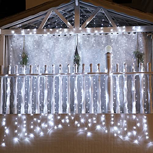 Curtain Lights for Decorations, 10 Ft Connectable String Lights with 8 Twinkle Modes Led Fairy Lights