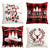 Set of 4 Christmas Decorations Pillow Covers 18x18 Inch