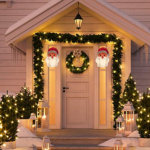 2 Pcs Christmas Santa Porch Light Covers