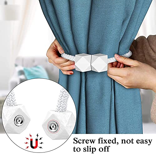 Magnetic Curtain Tiebacks- 2 pcs Beige European Style