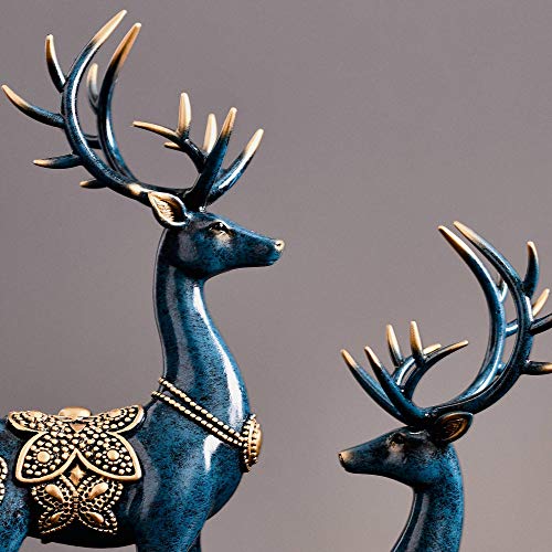 2pcs Modern 11.4" Large Deer Decoration Sculptures