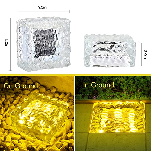 2 Pack Christmas Solar Lantern/Bricks, ( Warm Light )