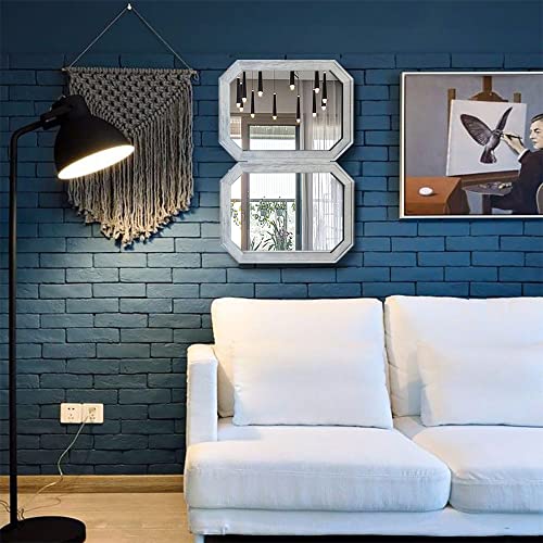 2 Packs Farmhouse Mirror for Wall Decoration 12x16"