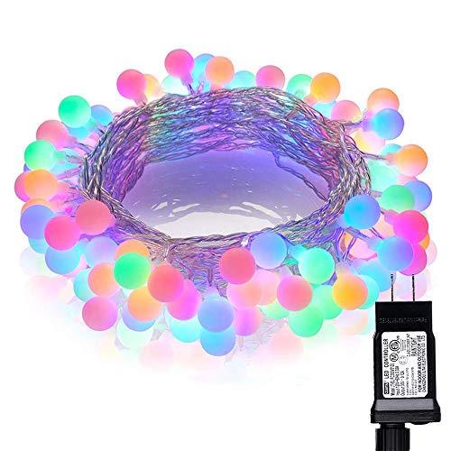 Globe Pastel Easter String Lights, 33ft 100 LED 8 Lighting Modes w/ Timer - Multicolor