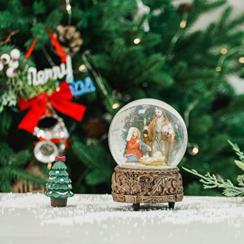 100mm Musical Snow Glitter Water Globe Christmas Decoration