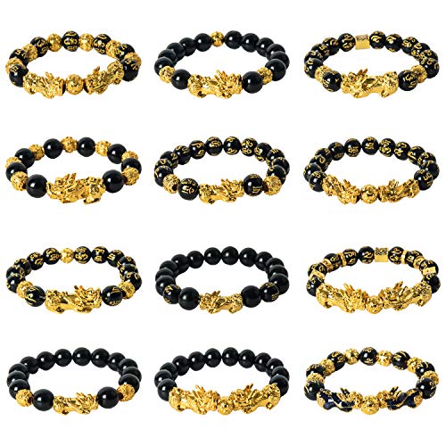 12 Pieces Feng Shui Bracelets Lucky Bracelet Temple Kai Guang  Amulet