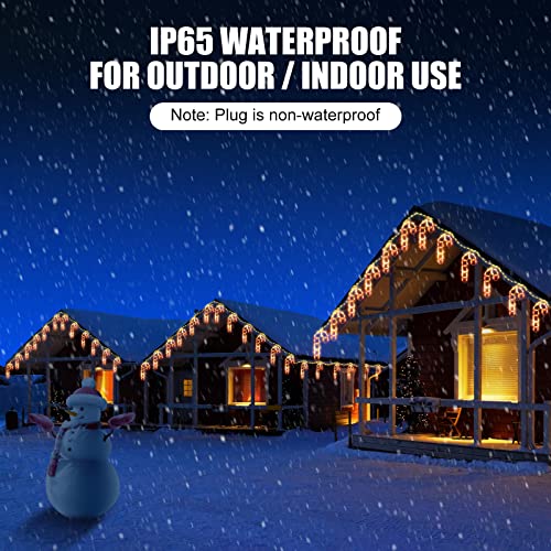 13ft 180 Bulbs Glowing Cord  Christmas Icicle Lights Decoration