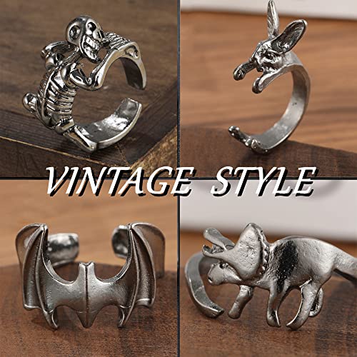 20-30Pcs Gothic Vintage Rings Set for Men/Women